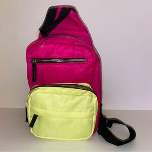 Vibrant Pink and Yellow Women's Backpack